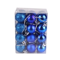 Christmas tree balls - 24 piecesChristmas