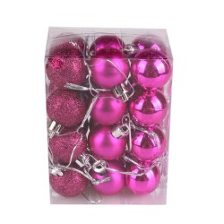 Christmas tree balls - 24 piecesChristmas