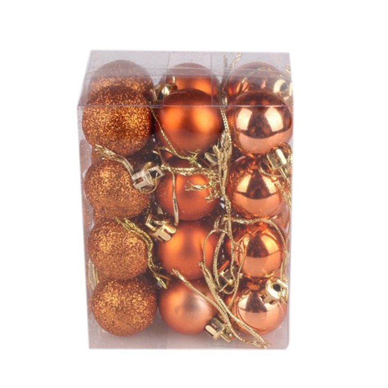 Christmas tree balls - 24 piecesChristmas