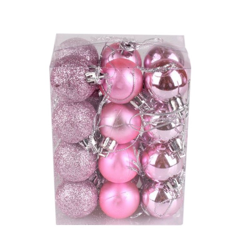 Christmas tree balls - 24 piecesChristmas