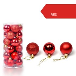 Christmas tree balls - 24 piecesChristmas