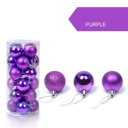 Christmas tree balls - 24 piecesChristmas