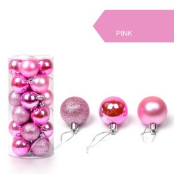 Christmas tree balls - 24 piecesChristmas