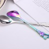 Heart & flower shape stainless steel spoon for tea & dessertsCutlery