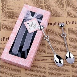 Stainless steel teaspoons with heart - 2 piecesCutlery