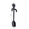 Stainless steel spoon with skullCutlery