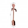 Stainless steel spoon with skullCutlery