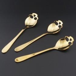 Skull shaped stainless steel spoon for tea & coffee & dessertsCutlery
