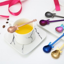 Stainless steel teaspoon with guitar for tea & coffee & dessertsCutlery