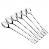 Stainless steel teaspoon with long handle for tea - coffee & desserts 6 piecesCutlery