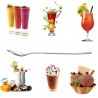 Stainless steel teaspoon with long handle for tea - coffee & desserts 6 piecesCutlery