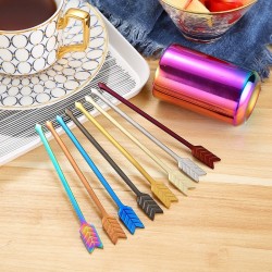 Stainless steel cocktail forks with a storage cup 9 pieces setCutlery