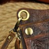 Dragon design - multifunction leather wallet with strap & zipperWallets