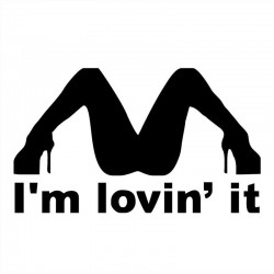 I'm Lovin' It - vinyl car sticker 21.8 * 12.8 cmStickers