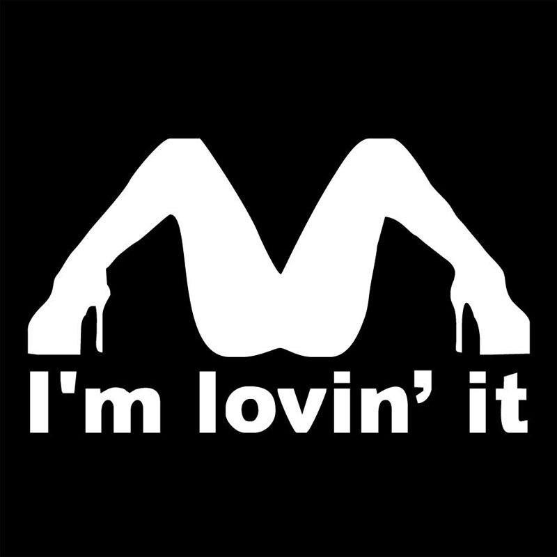 I'm Lovin' It - vinyl car sticker 21.8 * 12.8 cmStickers