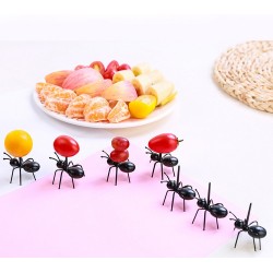 Ant shaped forks for fruit & snacks - desserts 12 piecesBar supply