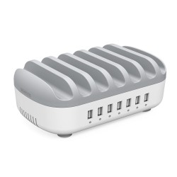 5V2.4A 7-ports USB charging station dock with phone holderChargers