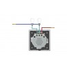 Luxury wall light switch with touch sensor - crystal glass - 2gang & 1 waySwitches
