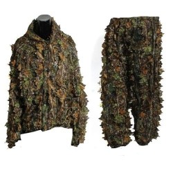 Hunting suit with 3D leaves - camouflage setMilitary