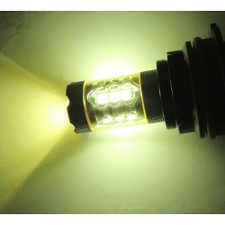 80W - H1 H3 H4 H7 H8 9005 9004 / 4300K LED 2835 - 12V bulb - yellow fog lights - head lights - 2 piecesH3