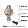 Luxury gold quartz watch with diamonds & leopardWatches