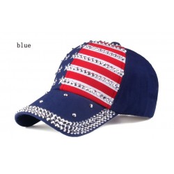 Baseball cap with USA flag & metal spikes - unisexHats & Caps