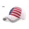 Baseball cap with USA flag & metal spikes - unisexHats & Caps