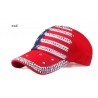 Baseball cap with USA flag & metal spikes - unisexHats & Caps