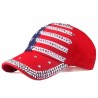 Baseball cap with USA flag & metal spikes - unisexHats & Caps