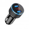 5V 3.1A Universal smartphone car charger with dual USB and LEDInterior accessories