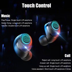 8D 5.0 Bluetooth wireless earphones - touch control - handsfree headsetEar- & Headphones