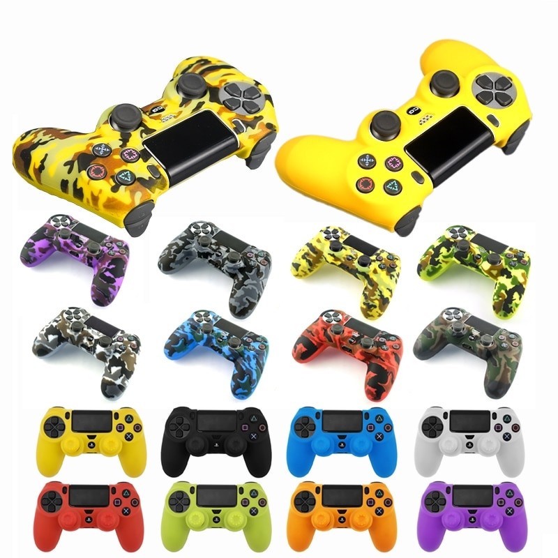 Playstation PS4 Pro Slim - protective skin for controller & 2 thumb stick grips capsAccessories Playstation PS4 Pro Slim - protective skin for controller & 2 thumb stick grips capsAccessories