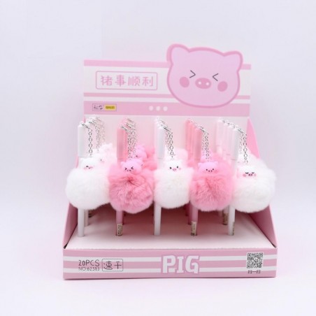 Gel pen with plush flamingo & pig & sheepPens & Pencils