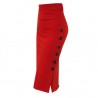 Casual pencil skirt with buttons - high waistedDresses