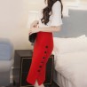Casual pencil skirt with buttons - high waistedDresses