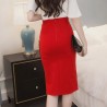 Casual pencil skirt with buttons - high waistedDresses