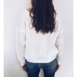 Loose jumper - elegant blouse with laceBlouses & shirts