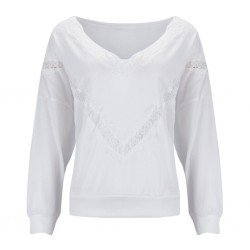 Loose jumper - elegant blouse with laceBlouses & shirts