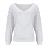 Loose jumper - elegant blouse with laceBlouses & shirts