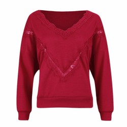 Loose jumper - elegant blouse with laceBlouses & shirts