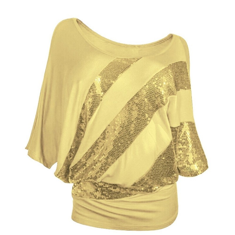 Shiny sequin shirt - short sleeve topBlouses & shirts Shiny sequin shirt - short sleeve topBlouses & shirts