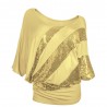 Shiny sequin shirt - short sleeve topBlouses & shirts
