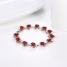 Gold & silver bracelet with red rosesBracelets