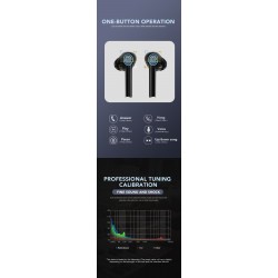 Bluetooth V5.0 - touch operate headset - noise-cancelling - TWS wireless dual earbudsEar- & Headphones