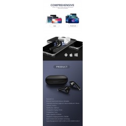 Bluetooth V5.0 - touch operate headset - noise-cancelling - TWS wireless dual earbudsEar- & Headphones