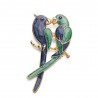 Double parrots - elegant broochBrooches