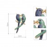 Double parrots - elegant broochBrooches
