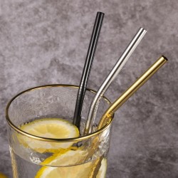 Reusable - stainless steel drinking straws - set with bagBar supply