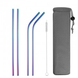 Reusable - stainless steel drinking straws - set with bagBar supply
