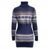 Winter long sweater - mini dress with turtleneckDresses